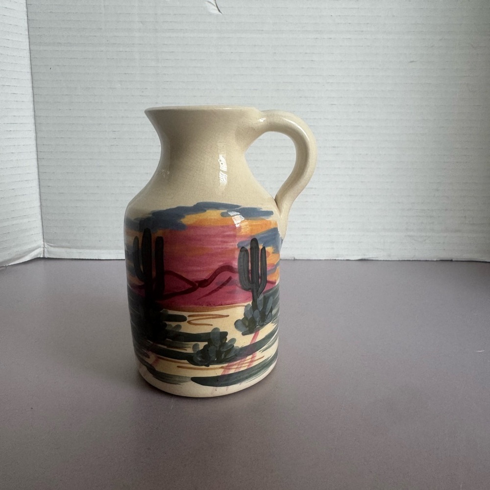 Desert Scene Ceramic Vase
